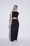 d2 nylon pintuck slacks