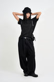 Off-shoulder boxy T-shirt