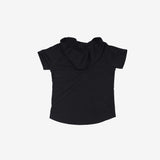 Jooah V-neck Hooded Short Sleeve T-shirt