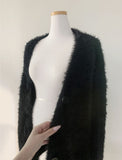 Katsumi Loose-Fit Fur Cardigan