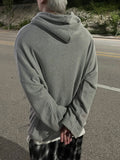 Sweat Boxy String Hoodie