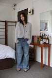 Daily shirring middle boots