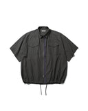 Check Zip-Up Half Shirt
