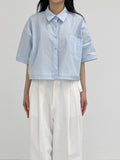 Lina Crop Short Sleeve Shirt