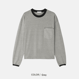 Cropped Rivet Ringer Top