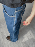 [unisex] Painted Wide Denim Pants