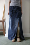 Leather belt middle boots