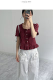 Lily Frill Short Sleeve Blouse