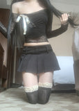 Selena Shirring Ribbon Top