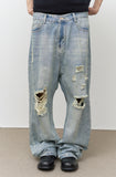 Scout Destroyed Wide Denim