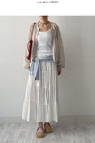 Waltz See-through Zip-up Blouse