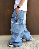 Ghost Washing Cargo Banding Denim