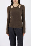 Jennifer open shoulder knit