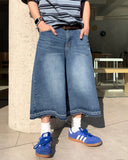 [Plan] Cutting Brush Washing Bermuda Denim