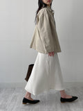 Gomez Satin Mermaid Long Skirt
