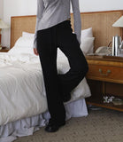 Rivet bean studded pants