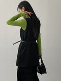 Velour layered pleated skirt