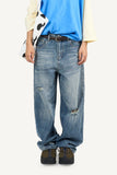 Wearable Damaged Denim Pants