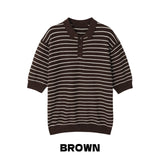 Seli Striped Collar Knit