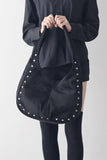 Firming Stud Suede Shoulder Bag