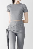 Ruble Slim T-shirt + Wrap Pants Set