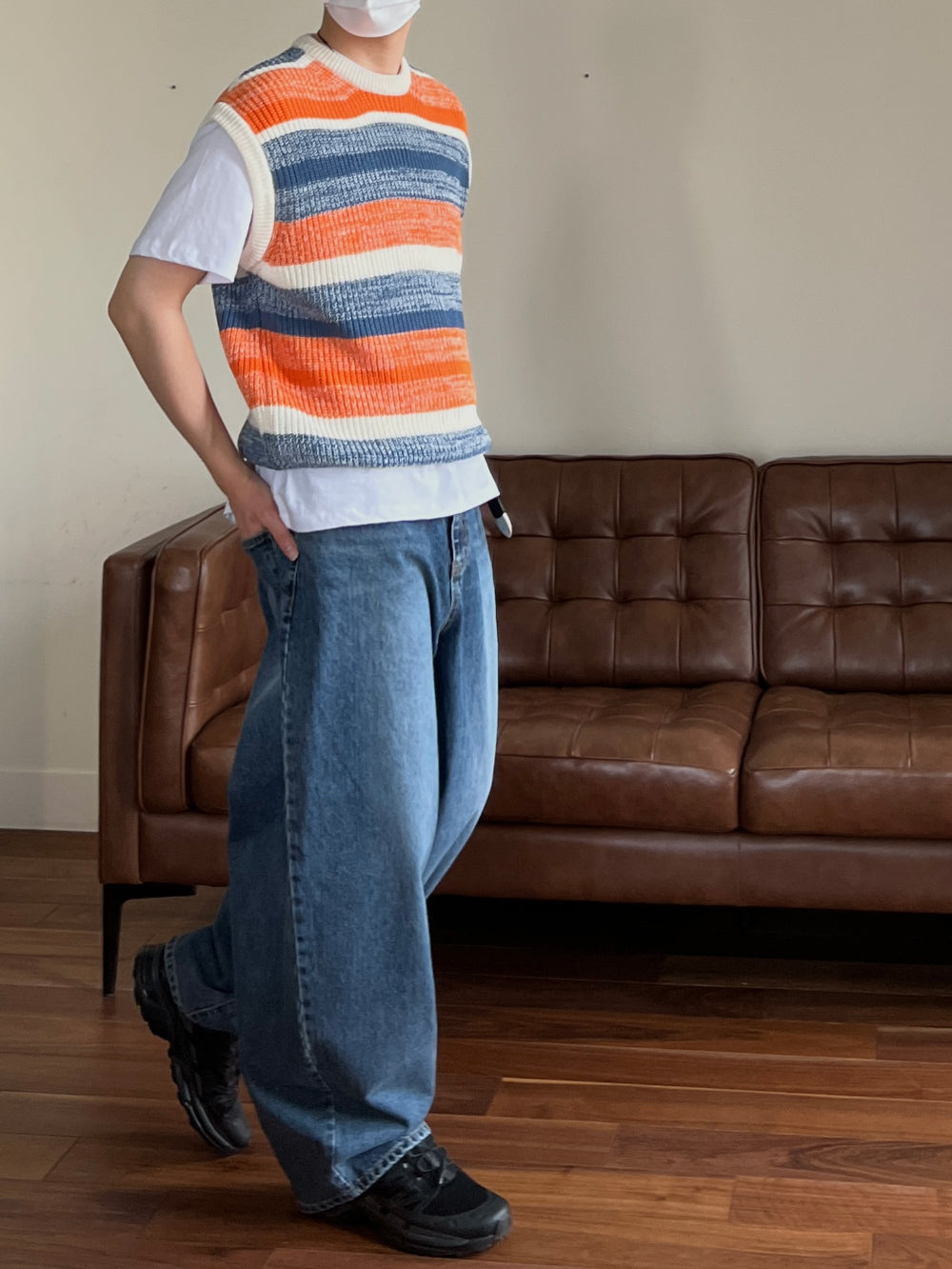 【KOOLOSET】Fresh Stripe Knit Vest Fresh Stripe Knit Vest - kooloset