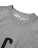 Applique Raglan Half Sweat Shirt