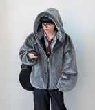 Frosted Fur Hood Jacket