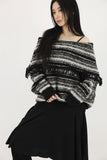 Oreo fringe off knit