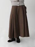 Loki Semi Banding Flared Long Skirt