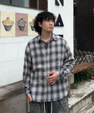 Ombre Over Check Shirt