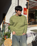 Leun Round Mohair Knit