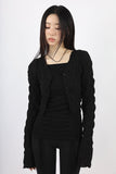 Wavy foam cardigan