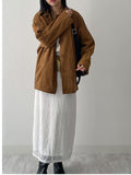 Cube Suede Single Half Jacket