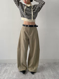 [Tie Set] Striped Boat Neck Knit