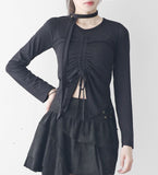 Leuki Tie Shirring T-Shirt