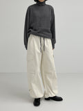 Turtleneck Overfit Brushed Sweatshirt