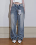 uni straight washing jeans