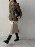 Low Midi Pleated Skirt