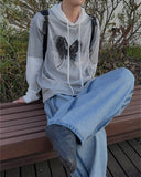 Reverse Track Balloon Denim Pants