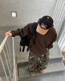 Brushed Overfit Corduroy Hoodie