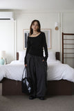 North Pig Pintuck Wide Pants