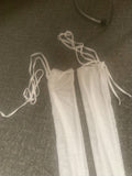 LuLu see-through long strap socks