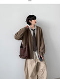 Art V-neck Balloon Cardigan