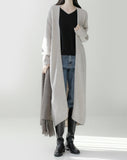 [Premium] Whole Garment Odin Alpaca Long Cardigan