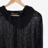 Chateau Linen Overfit Zip-Up
