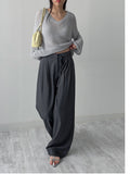 Anna V-neck see-through loose fit knit