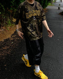 Glossy Parachute Coating Bermuda Pants