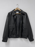 Monet Leather Loose Fit Blouson Jumper