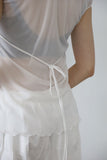 See-through ribbon sheer top